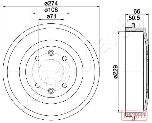 Спирачен барабан JAPANPARTS