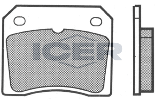Комплект спирачно феродо, дискови спирачки ICER