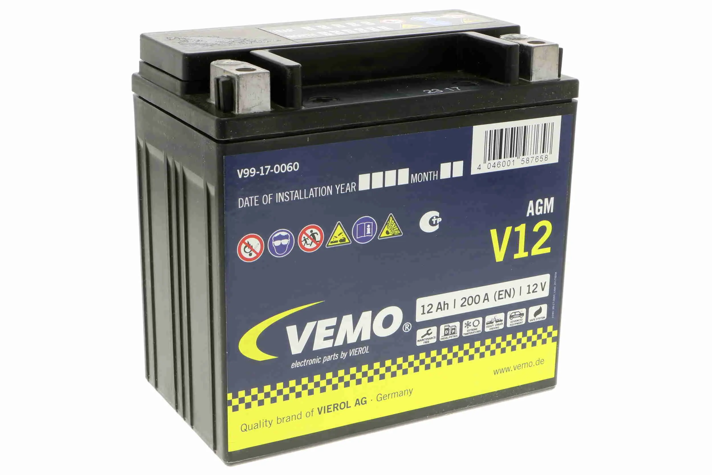 Стартов акумулатор VEMO