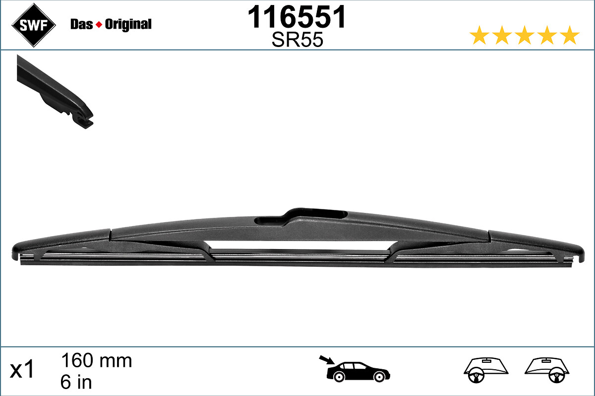 DAS ORIGINAL REAR , перо на чистачка SWF