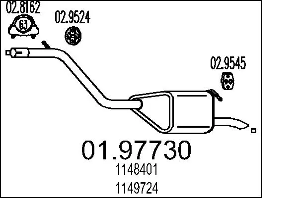 Крайно гърне MTS 01.97730