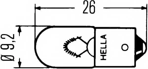 Крушка с нагреваема жичка, мигачи HELLA