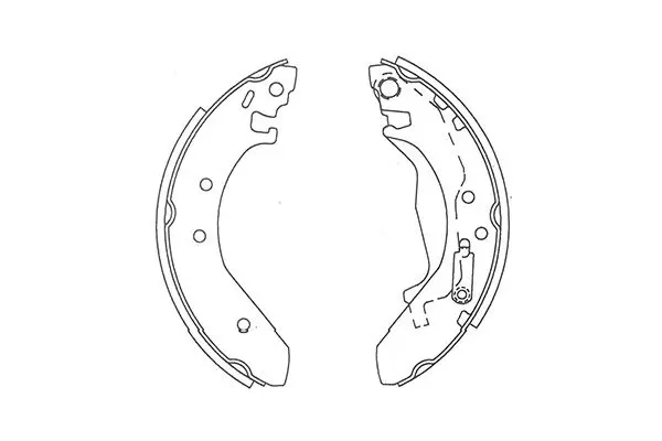 Комплект спирачна челюст KAVO PARTS