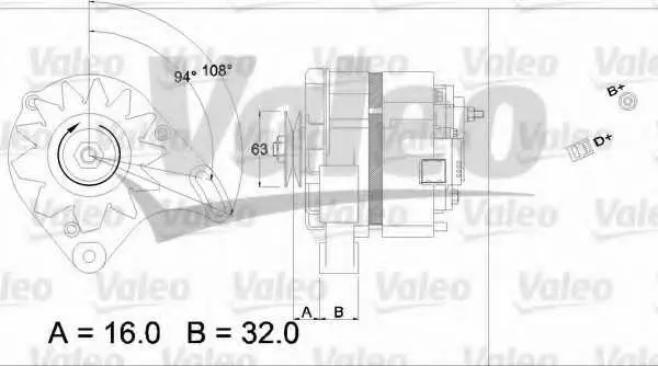 Генератор VALEO 436230