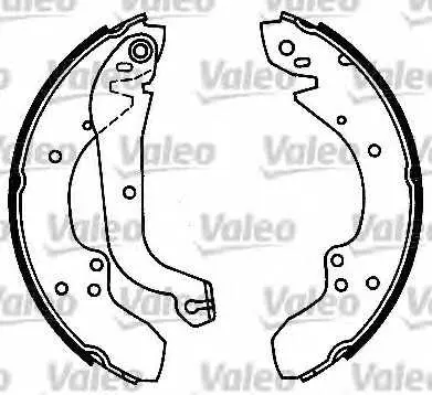 Комплект спирачна челюст VALEO 553680