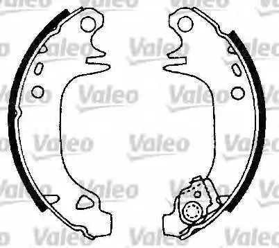Комплект спирачна челюст VALEO 553701