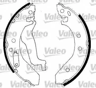 Комплект спирачна челюст VALEO