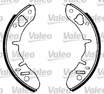 Комплект спирачна челюст VALEO