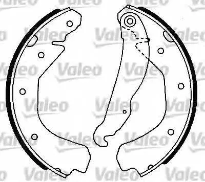 Комплект спирачна челюст VALEO 554623
