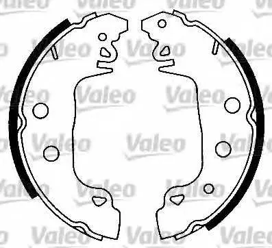 Комплект спирачна челюст VALEO 554635