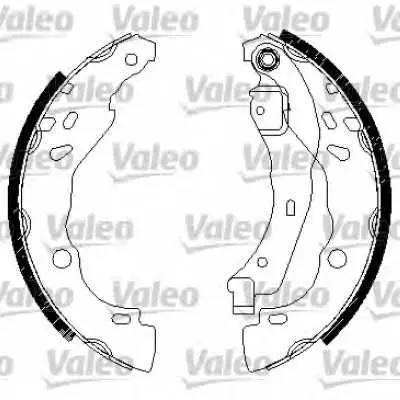 Комплект спирачна челюст VALEO