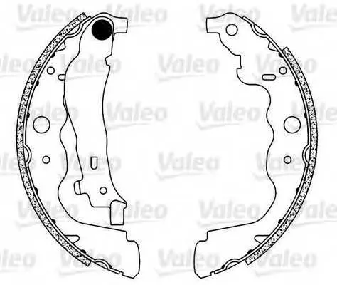 Комплект спирачна челюст VALEO