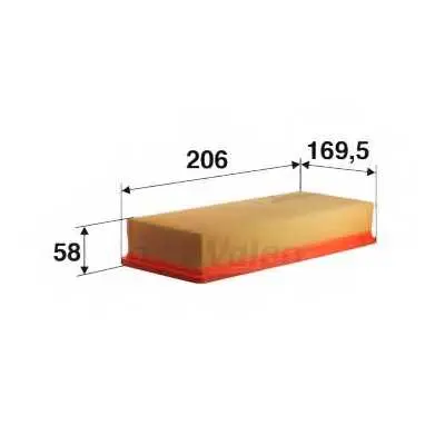 Въздушен филтър VALEO 585006