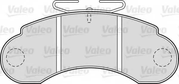 Комплект спирачно феродо, дискови спирачки VALEO 598000