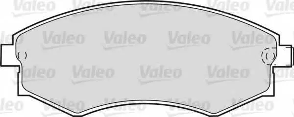 Комплект спирачно феродо, дискови спирачки VALEO 598051