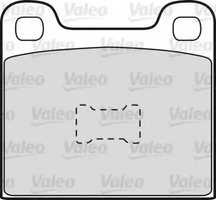 Комплект спирачно феродо, дискови спирачки VALEO