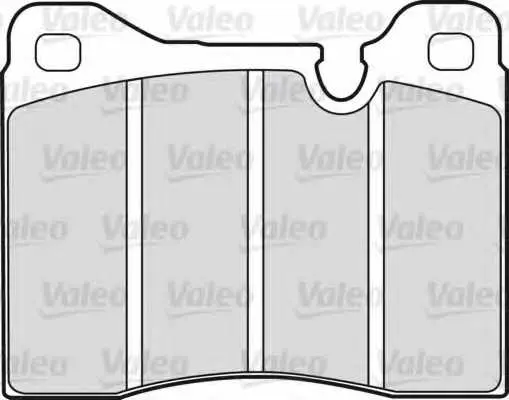 Комплект спирачно феродо, дискови спирачки VALEO 598107