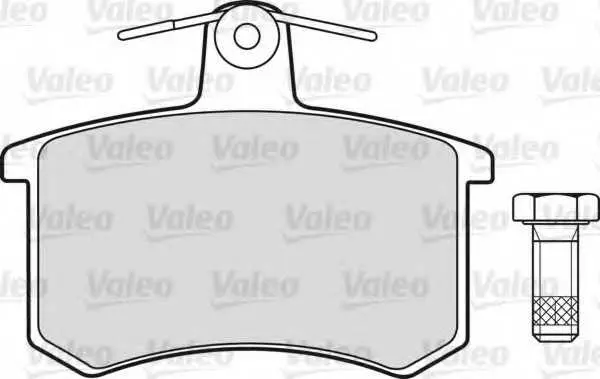 Комплект спирачно феродо, дискови спирачки VALEO 598125