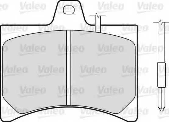Комплект спирачно феродо, дискови спирачки VALEO