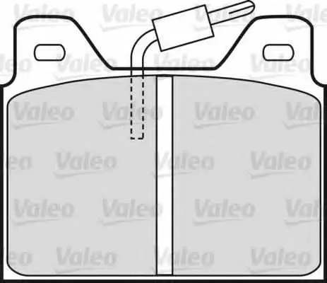 Комплект спирачно феродо, дискови спирачки VALEO 598193