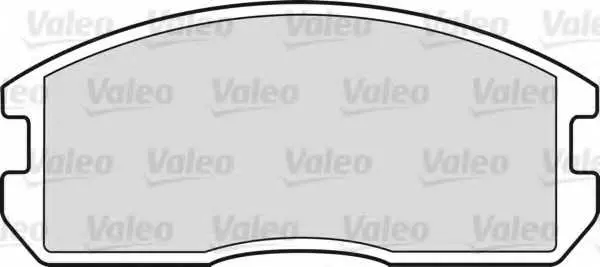 Комплект спирачно феродо, дискови спирачки VALEO 598224