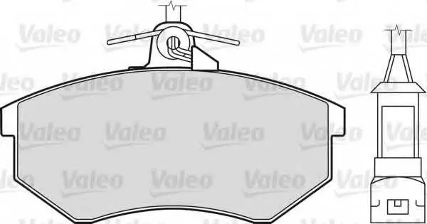 Комплект спирачно феродо, дискови спирачки VALEO
