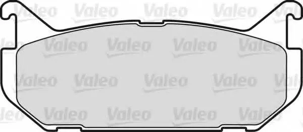 Комплект спирачно феродо, дискови спирачки VALEO 598290