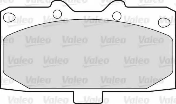 Комплект спирачно феродо, дискови спирачки VALEO 598476