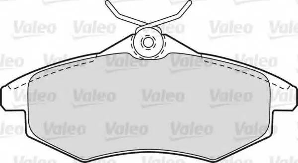 Комплект спирачно феродо, дискови спирачки VALEO 598500