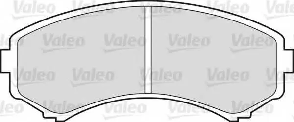 Комплект спирачно феродо, дискови спирачки VALEO