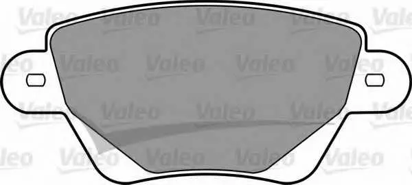 Комплект спирачно феродо, дискови спирачки VALEO 598527