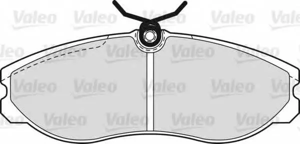 Комплект спирачно феродо, дискови спирачки VALEO 598602