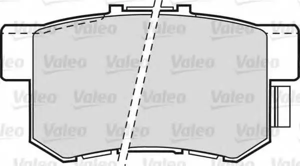 Комплект спирачно феродо, дискови спирачки VALEO 598682