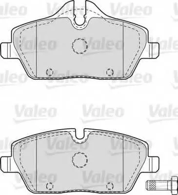 Комплект спирачно феродо, дискови спирачки VALEO 598699