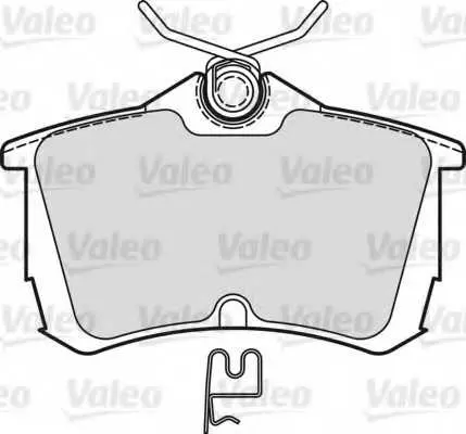 Комплект спирачно феродо, дискови спирачки VALEO 598758