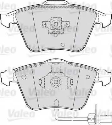 Комплект спирачно феродо, дискови спирачки VALEO 598779