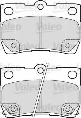 Комплект спирачно феродо, дискови спирачки VALEO