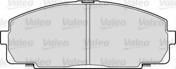 Комплект спирачно феродо, дискови спирачки VALEO 598947