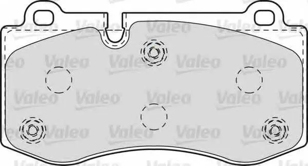 Комплект спирачно феродо, дискови спирачки VALEO 598995