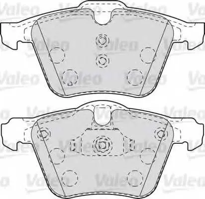 Комплект спирачно феродо, дискови спирачки VALEO 601007