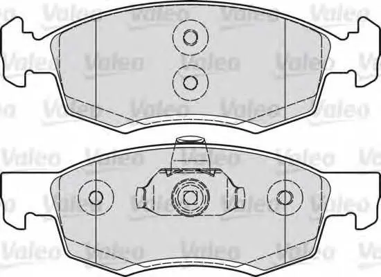 Комплект спирачно феродо, дискови спирачки VALEO 601017