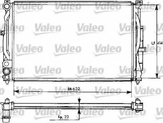 Радиатор, охлаждане на двигателя VALEO 731537