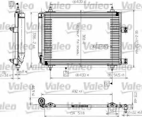 Кондензатор, климатизация VALEO 817526