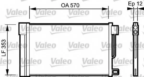 Кондензатор, климатизация VALEO