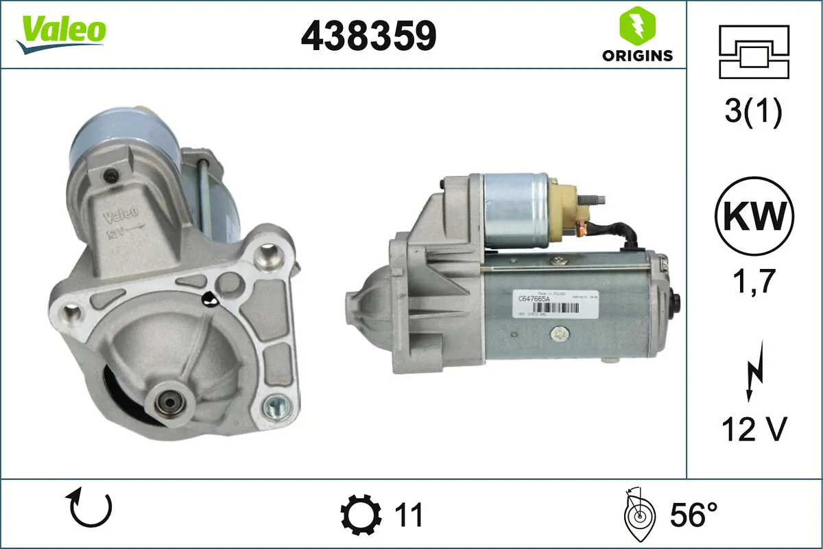 Стартер VALEO 438359
