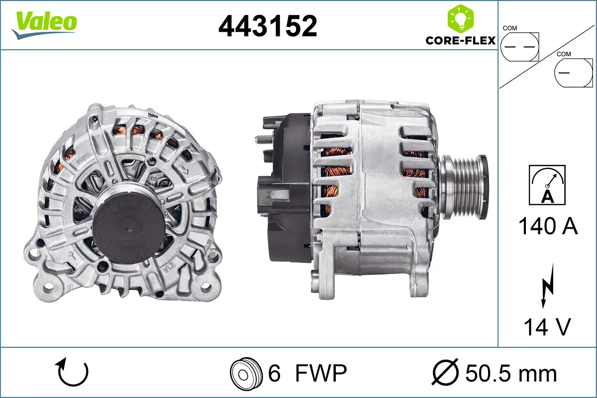 Генератор VALEO 443152