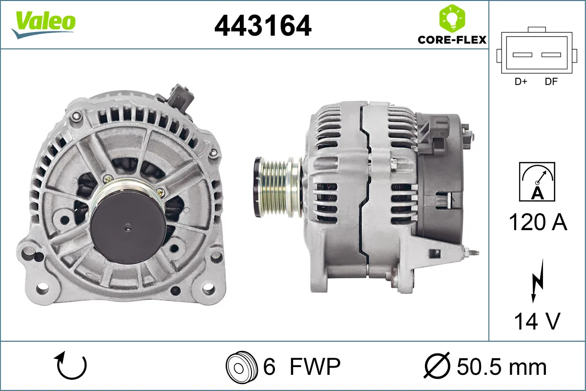 Генератор VALEO 443164