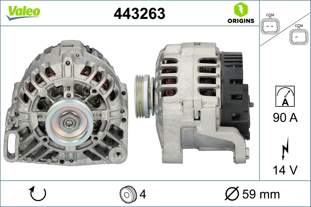 Генератор VALEO 443263