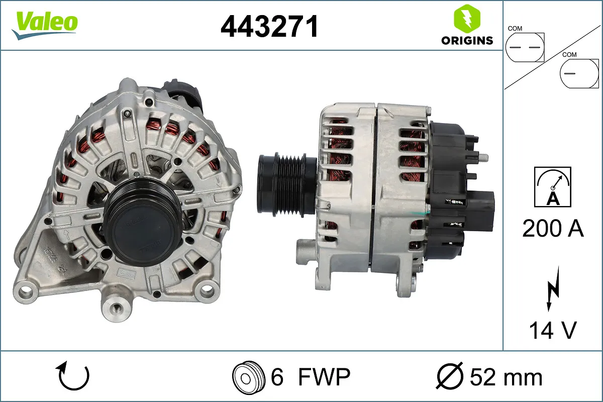 Генератор VALEO 443271