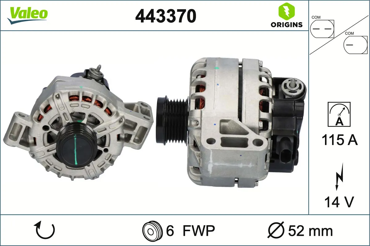 Генератор VALEO 443370